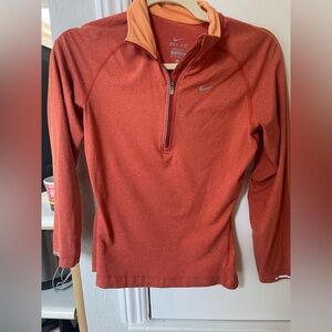 Nike orange athletic pull over